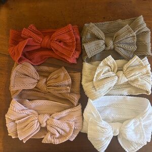 Colorful Bow Headband Set for Kids